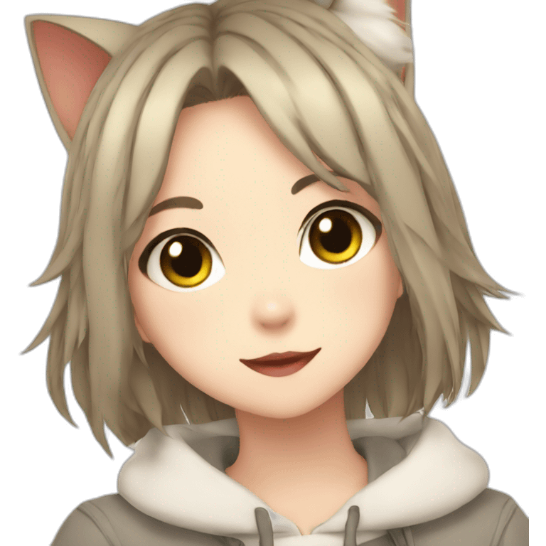 Cat girl anime emoji