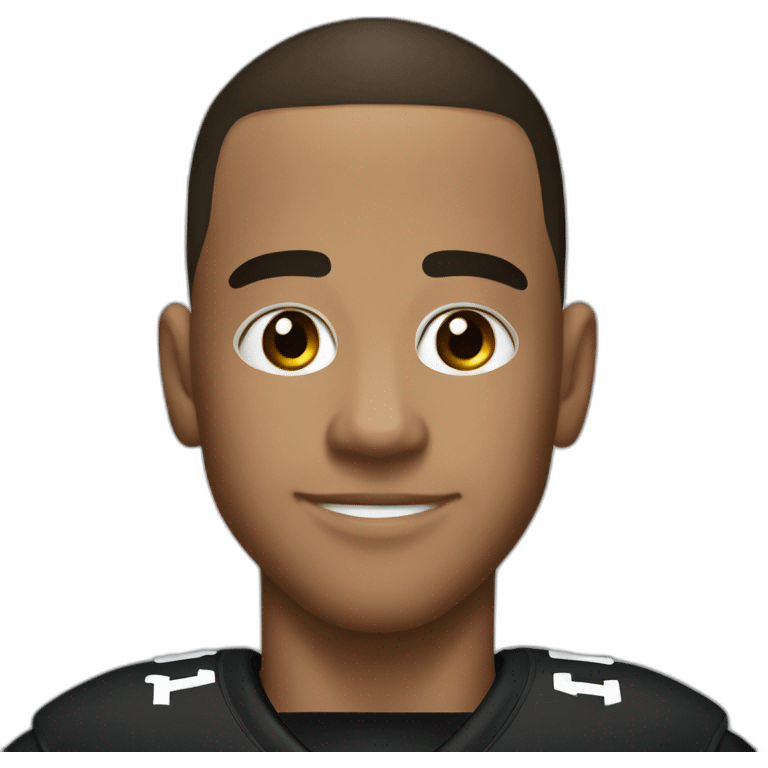 Aaron smith with black jersey and number 9 emoji