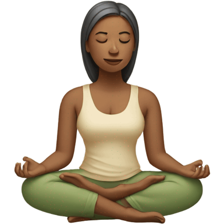 meditating woman emoji