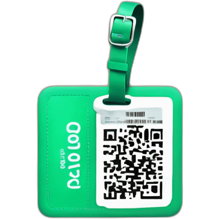 Luggage tag qrcode emoji