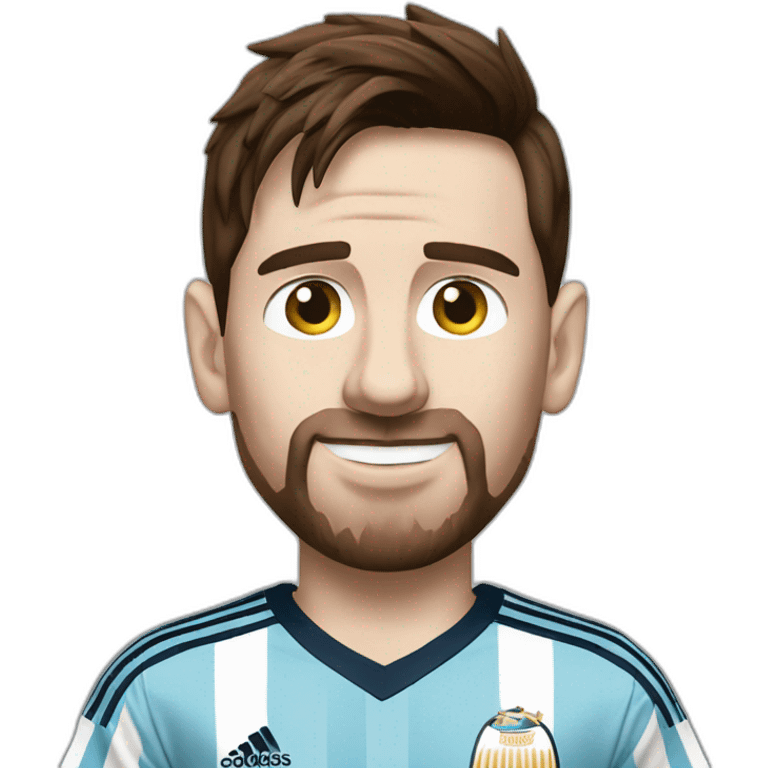 Lionel Messi in Argentina Jersey emoji