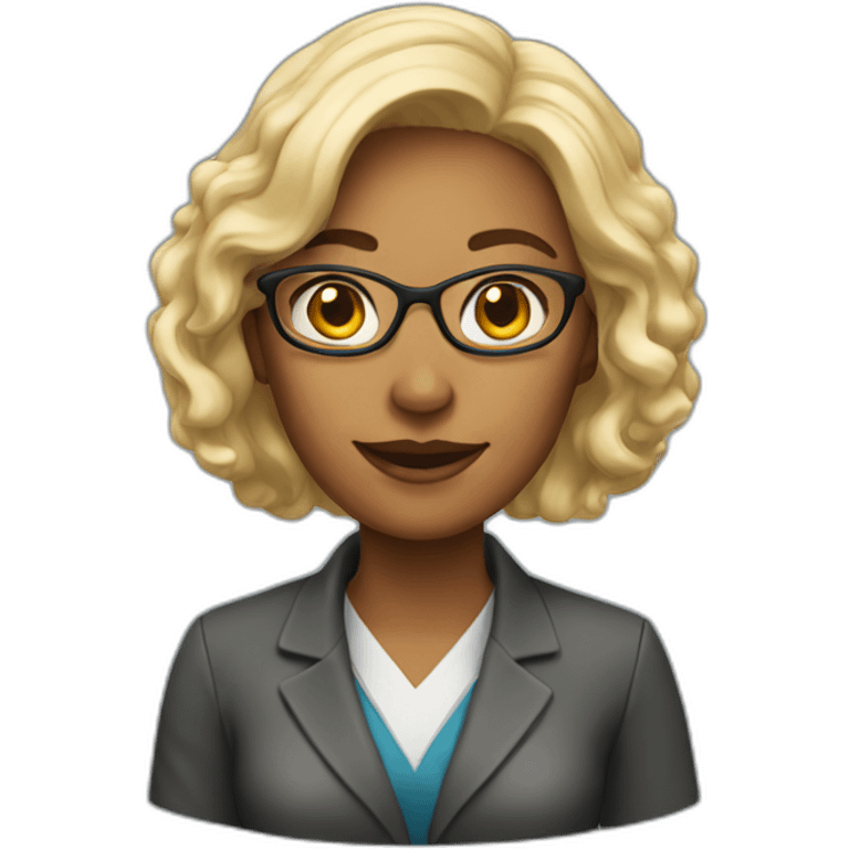 University teacher woman emoji