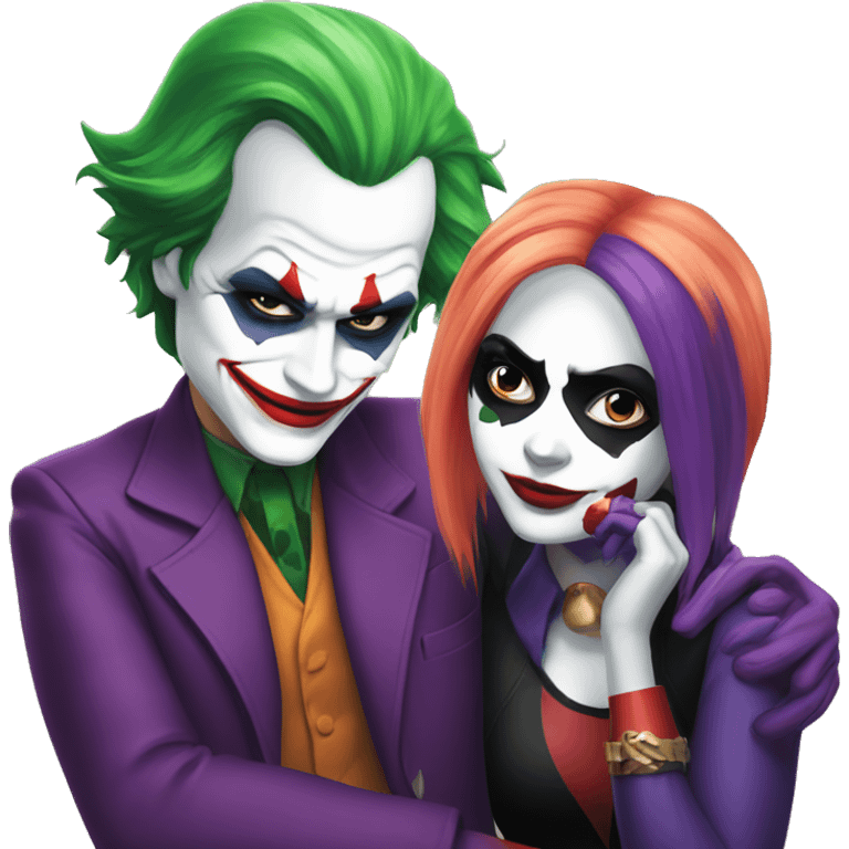 joker and harley quinn emoji