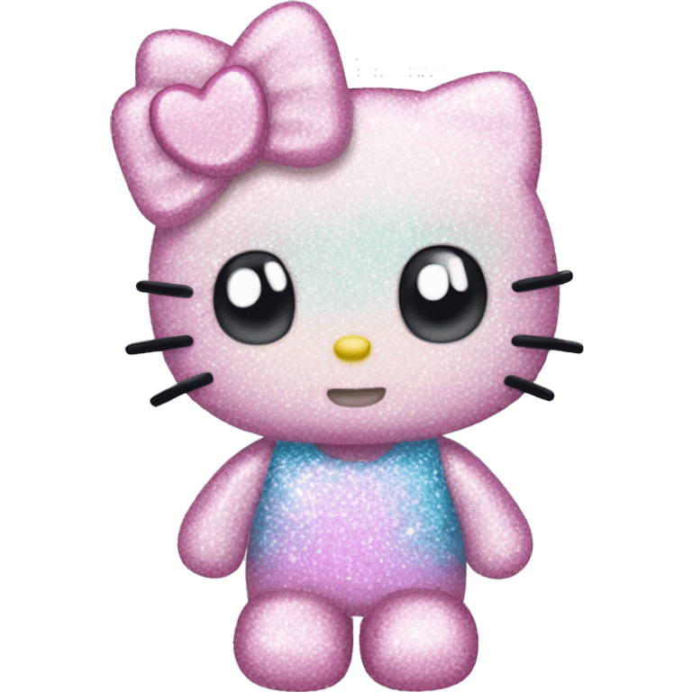 glitter pastel hello kitty emoji