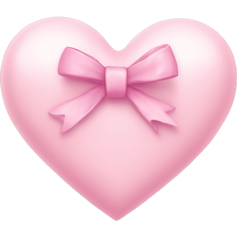 light pink heart with bow emoji