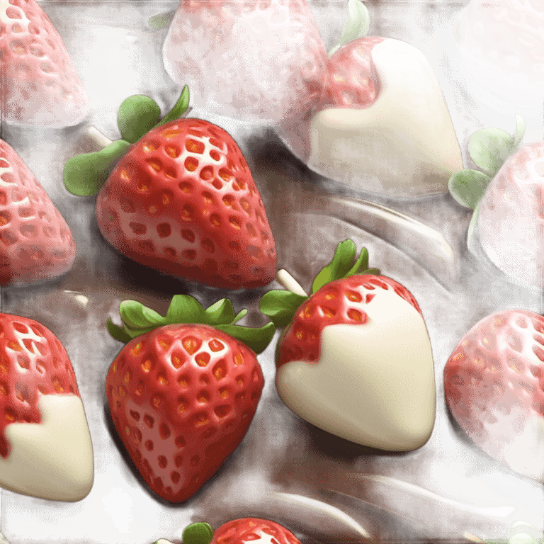 Chocolate covered strawberries  emoji