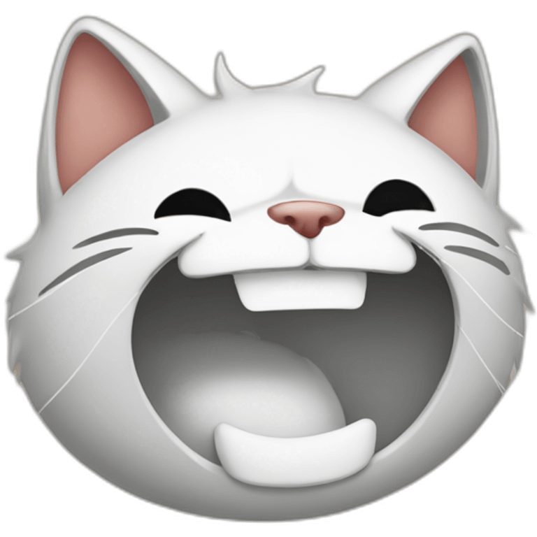 depressed cat screaming emoji