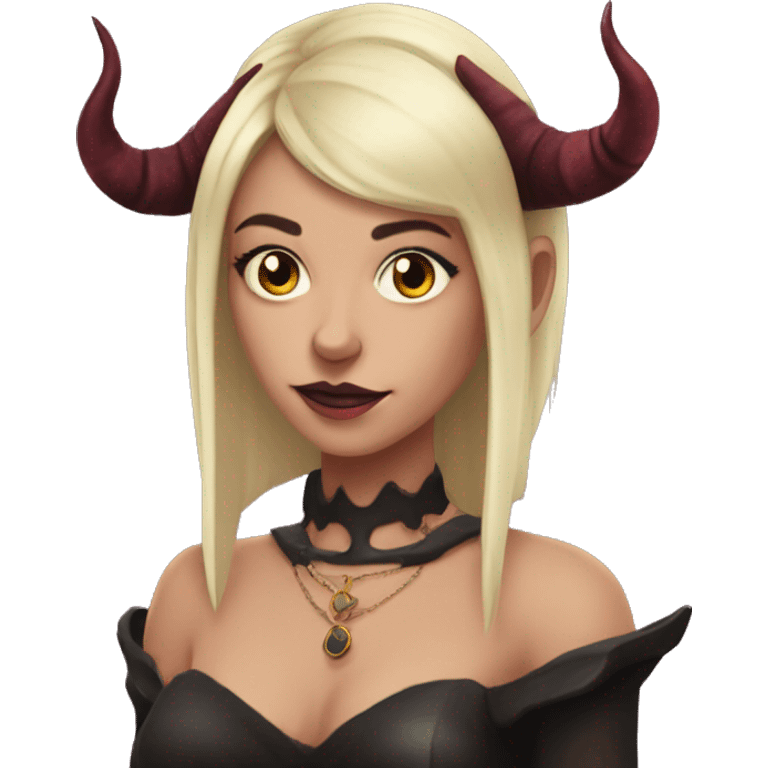 princess of hell with horns princess of hell with horns emoji