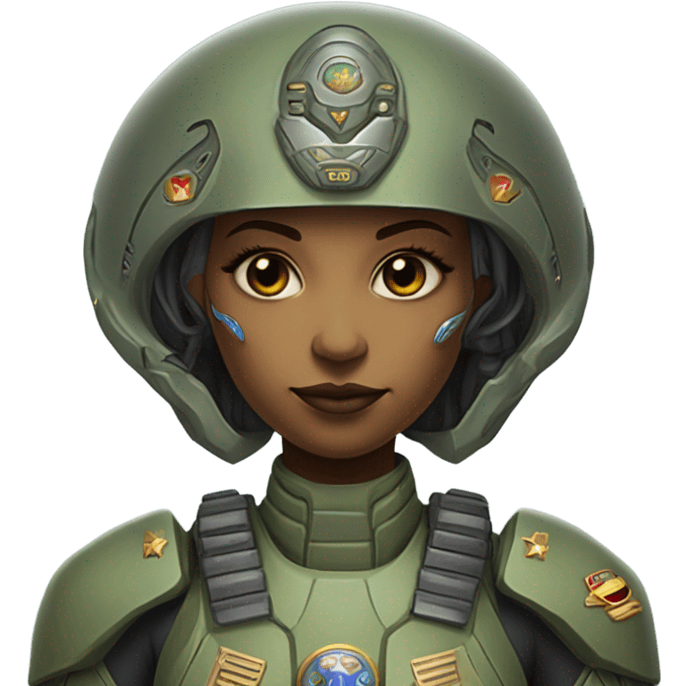 military alien female emoji