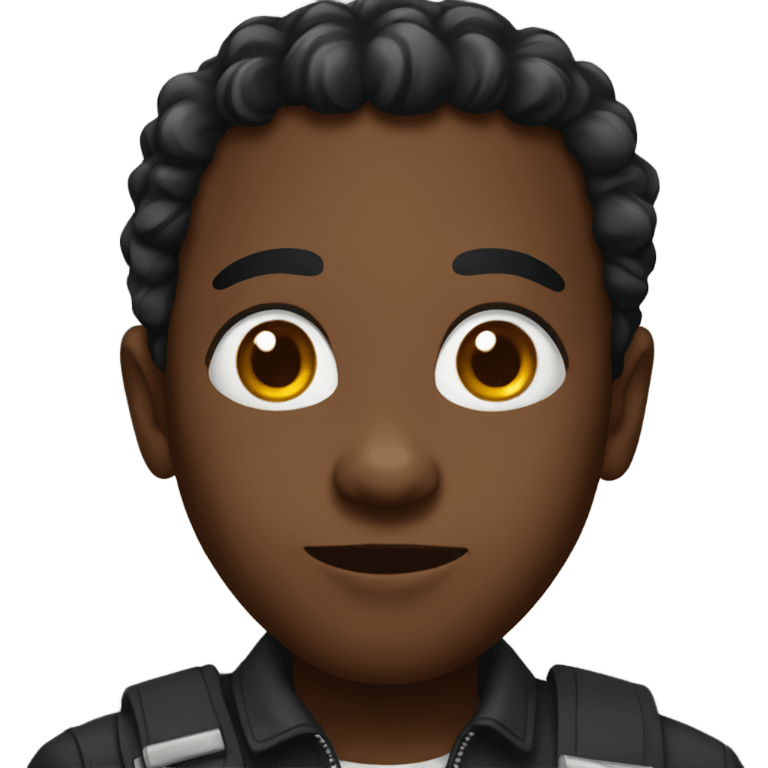 A black person emoji