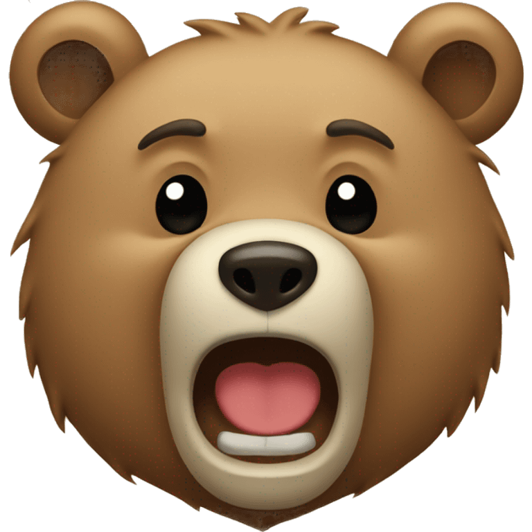 A bear crying emoji