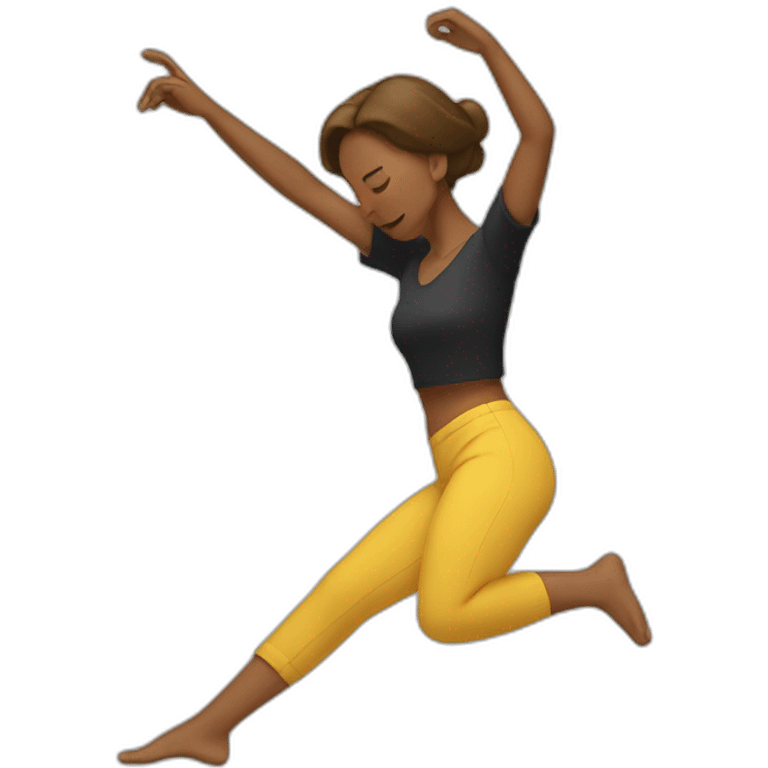 Femme qui fait un dab emoji