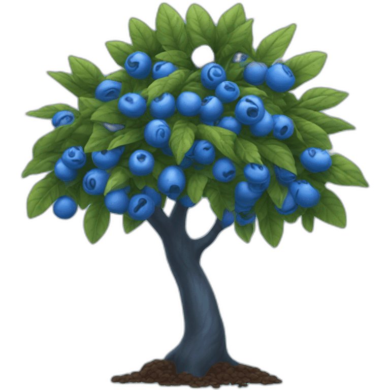 blue coffee tree emoji