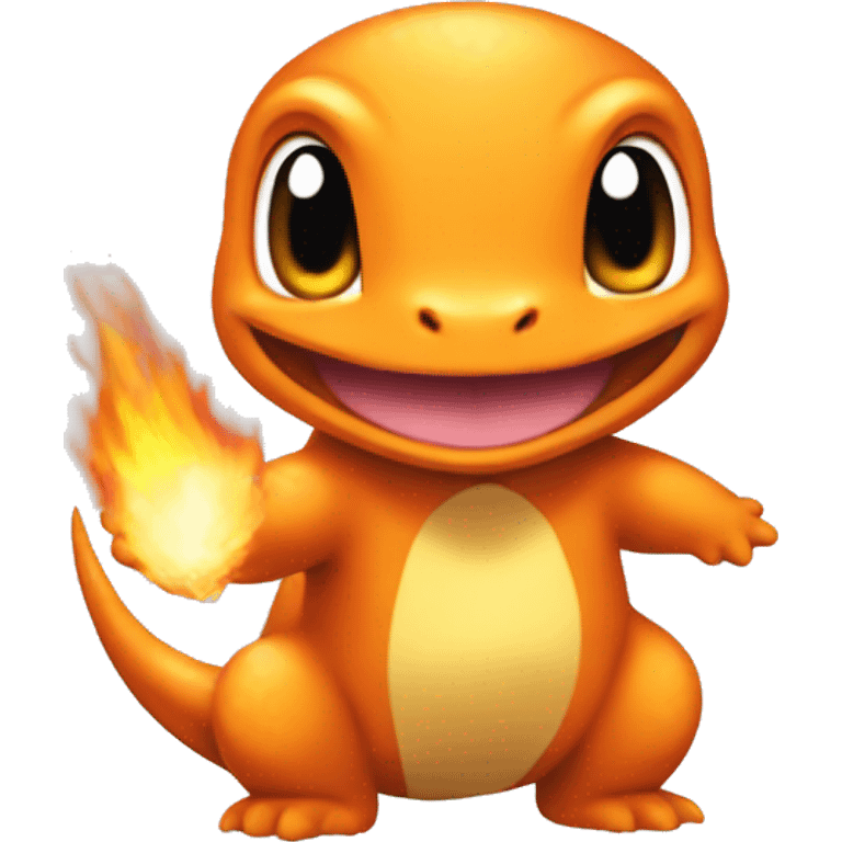 charmander on white background. emoji