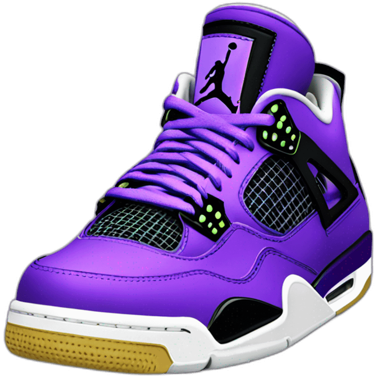 jordan 4 m’étalique purple emoji