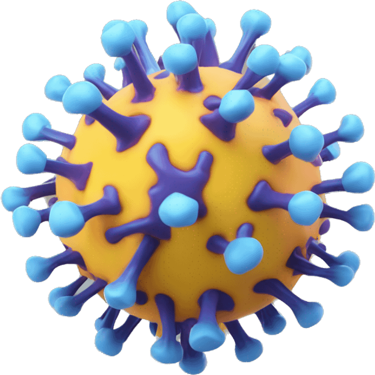 Coronavirus 3d structure emoji