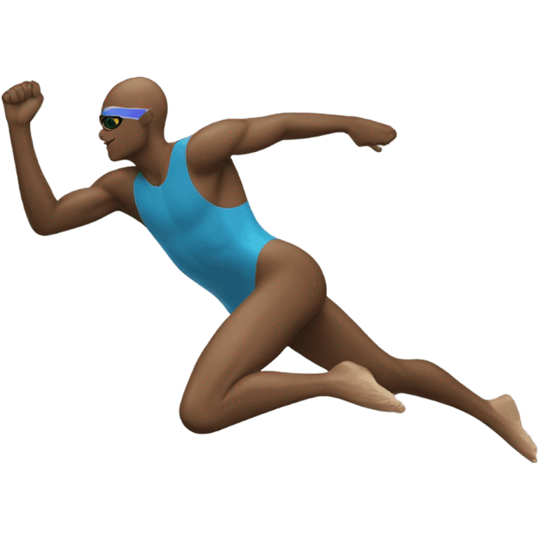 swimmer swimming side view emoji