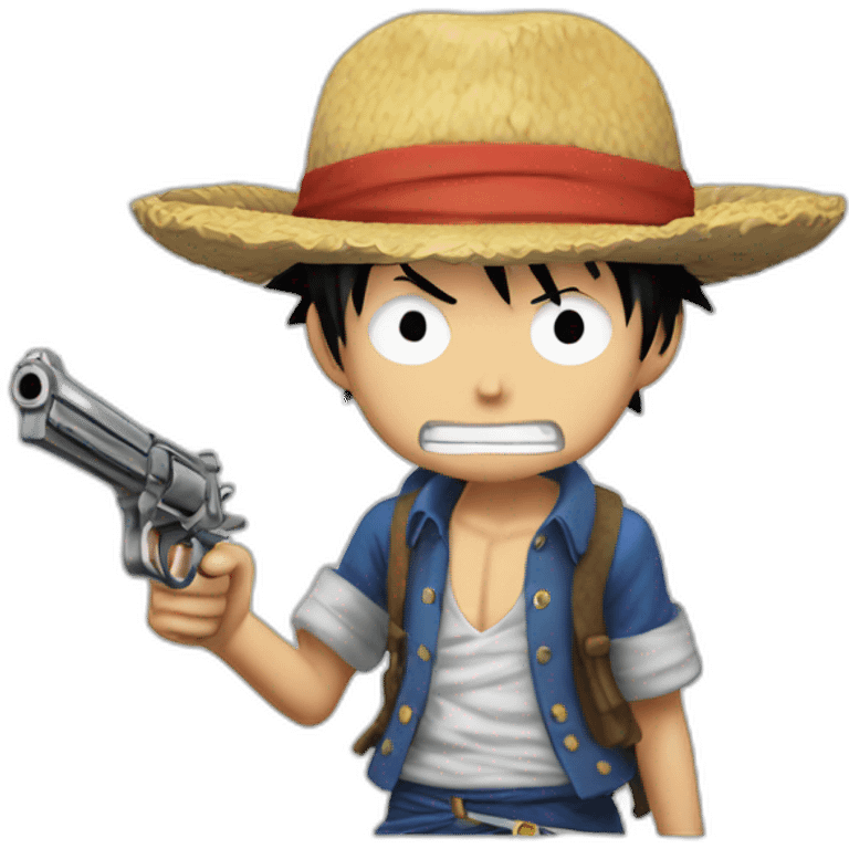 Luffy gomu gomu no pistol emoji