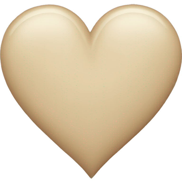 Beige heart emoji