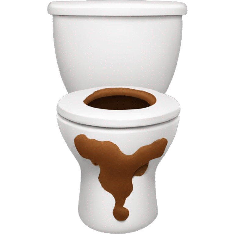 poop inside a toilet emoji