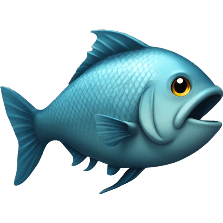 Fish with fin emoji