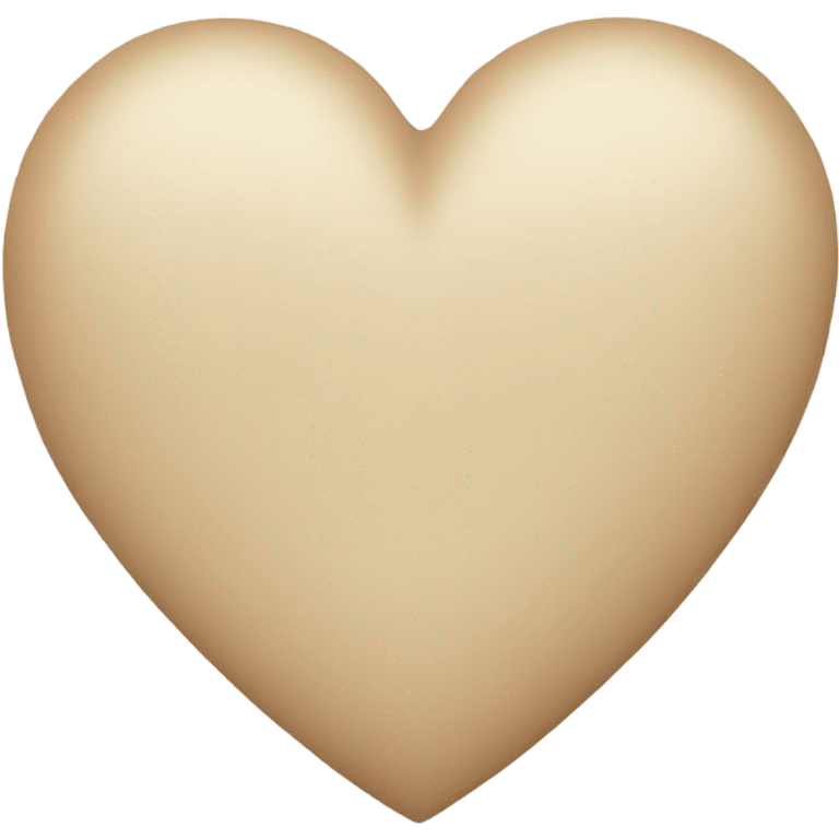 Beige Heart emoji