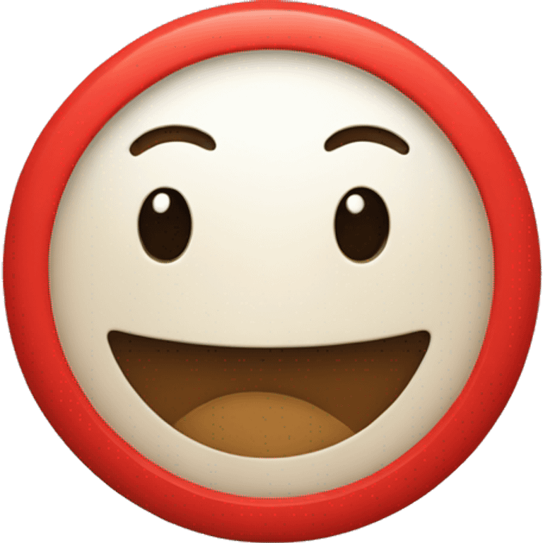 red round circle emoji