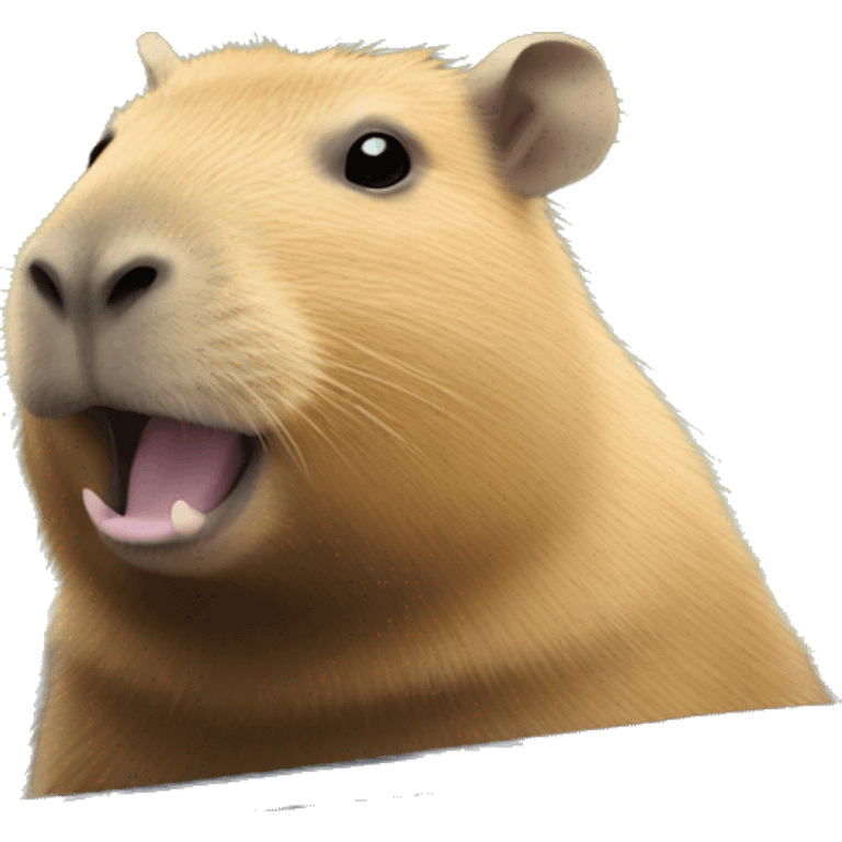 Capybara in car emoji