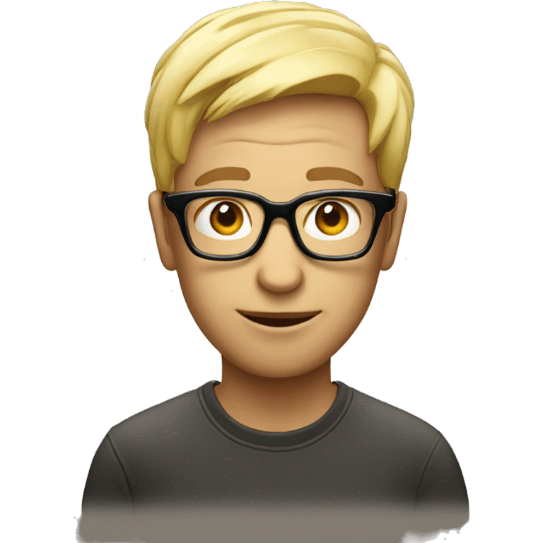 a person wearing glasses with a lightbulb above the head emoji