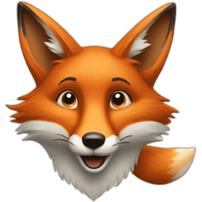 Fox in house emoji