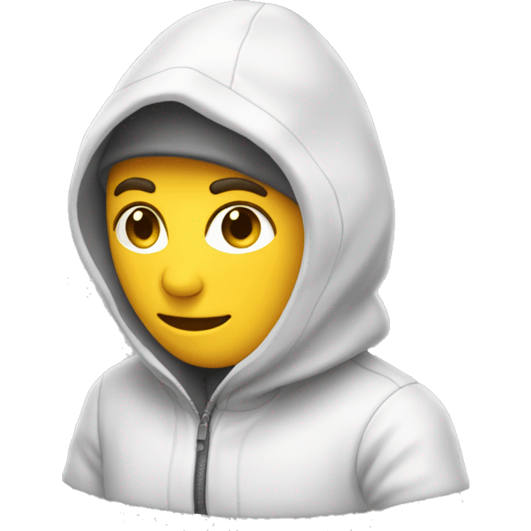 Cagoule blanche emoji