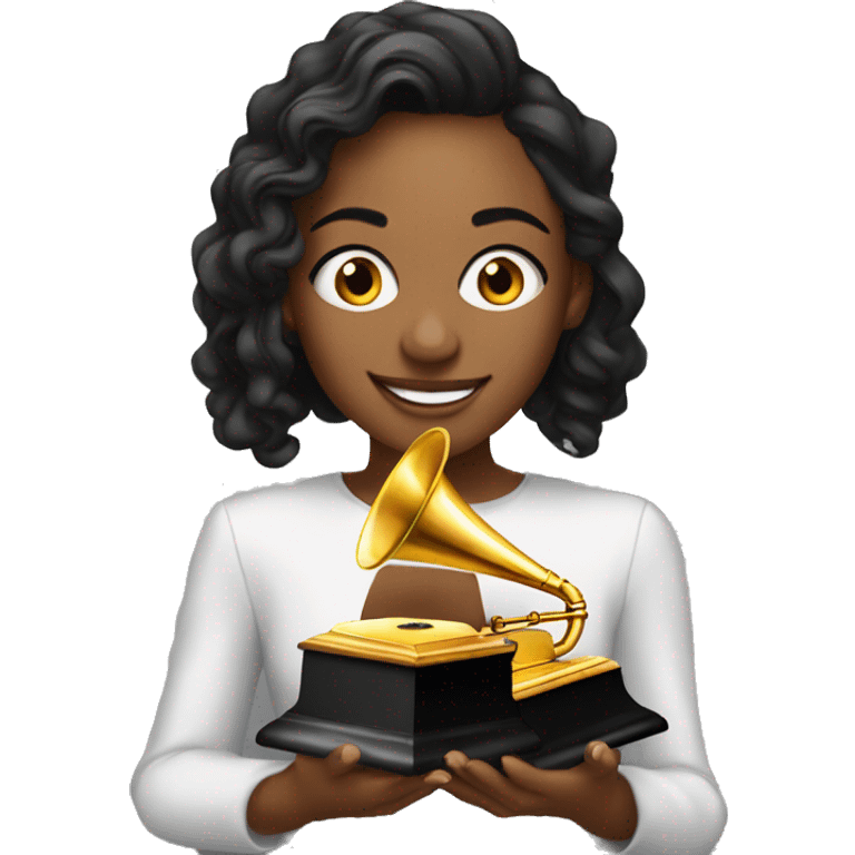 20 years old girl winning latin grammy emoji