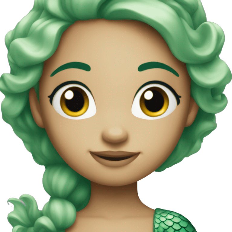 little green mermaid emoji