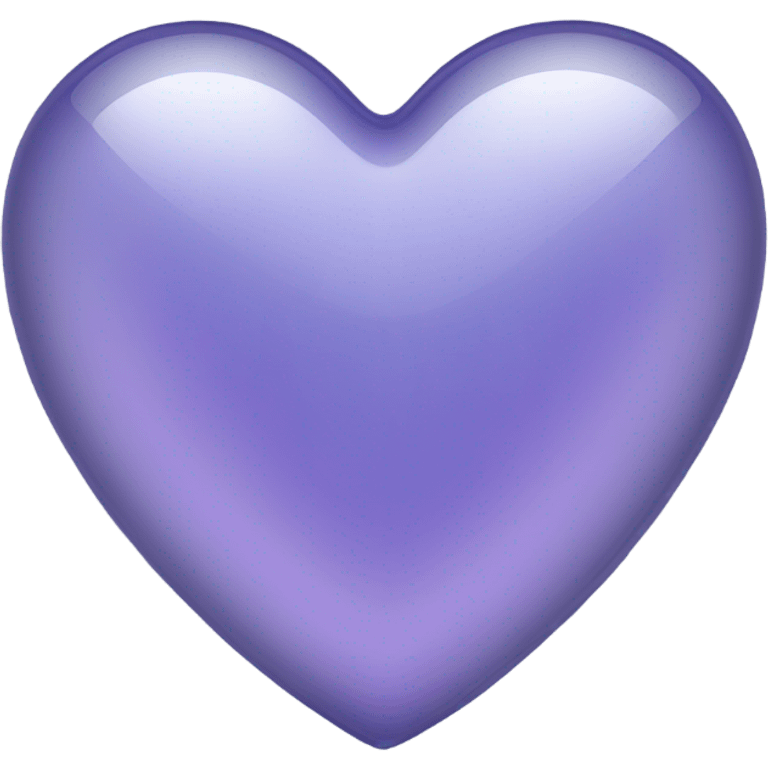 Periwinkle glass heart emoji