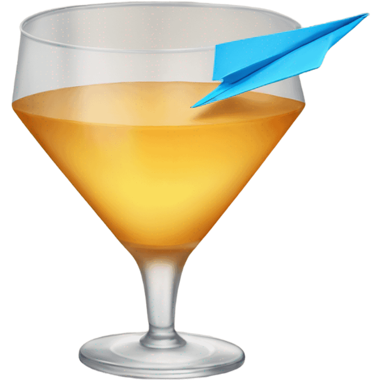 paper airplane drink emoji