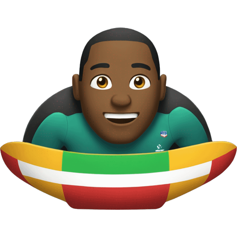 Bobsled sliding  emoji