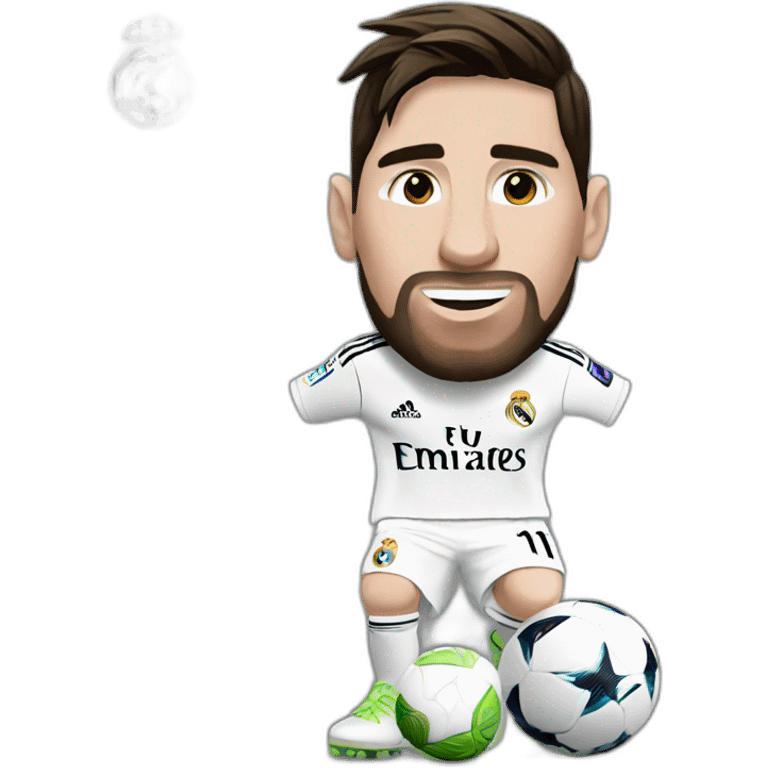 Messi in real madrid emoji