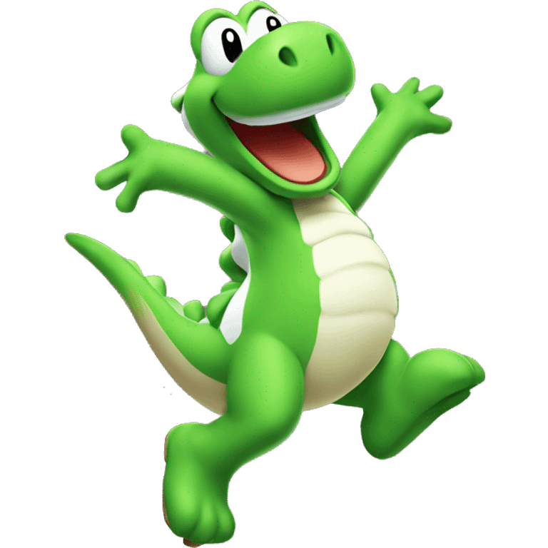 Jumping yoshi  emoji