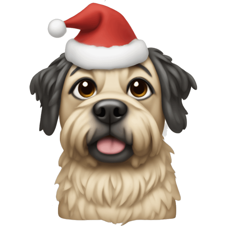 Mops Christmas style emoji