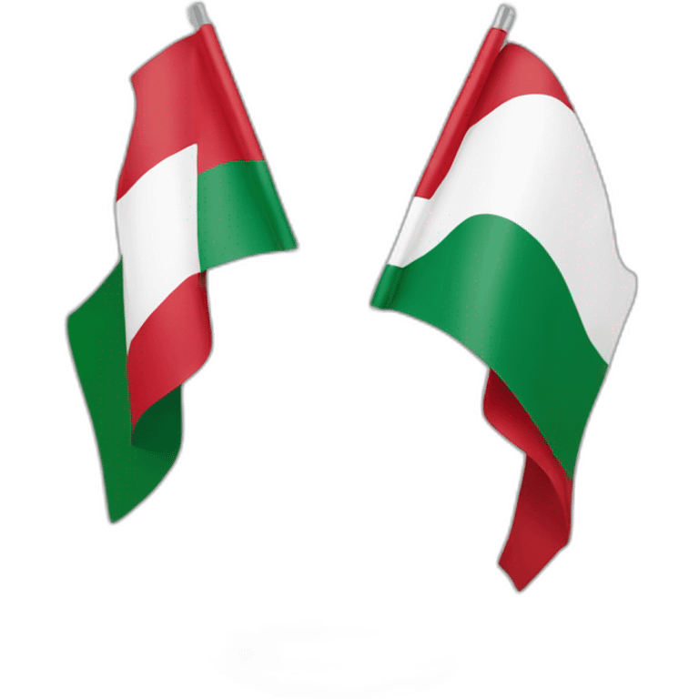 Flag of Budapest and Flag of Austria emoji