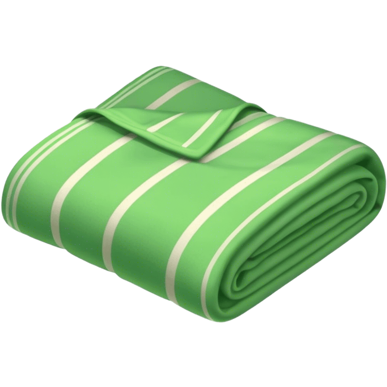 Green blanket cozy folded emoji