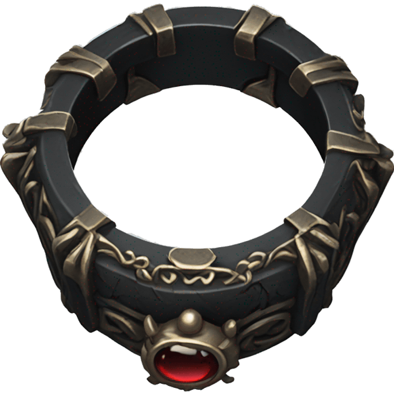 Rings with dark gothic Korean style  emoji