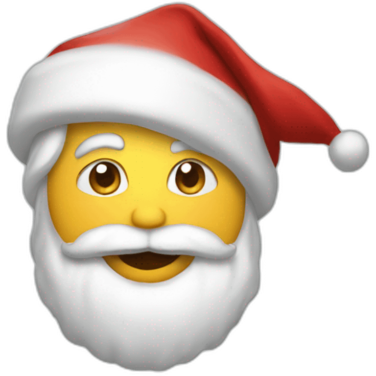 Santa fun emoji