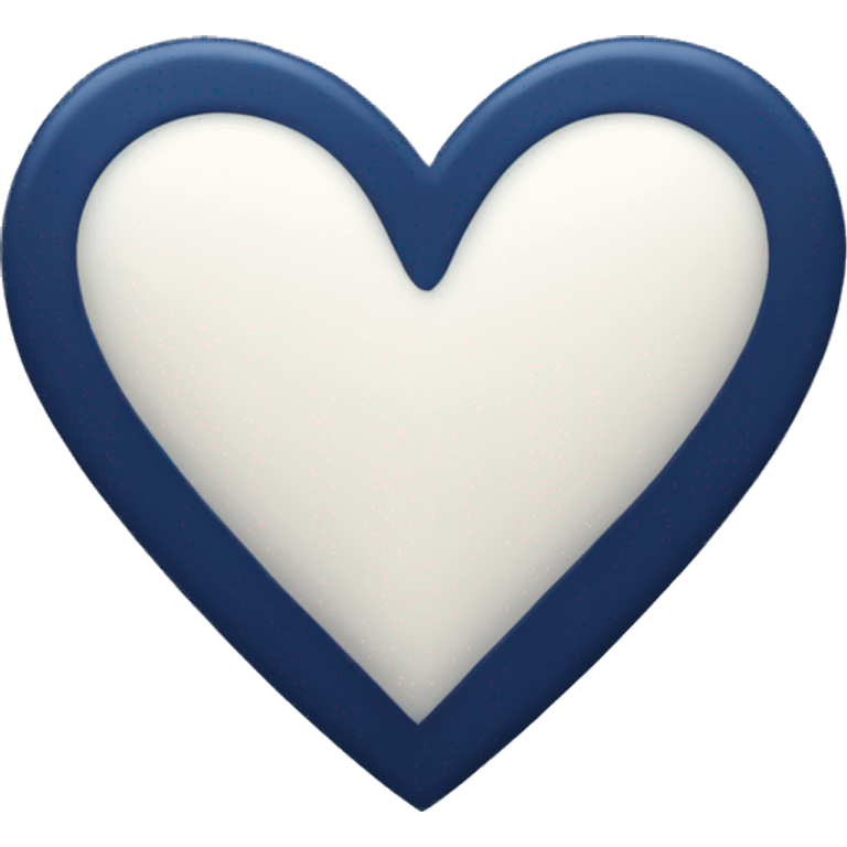 Navy blue heart emoji