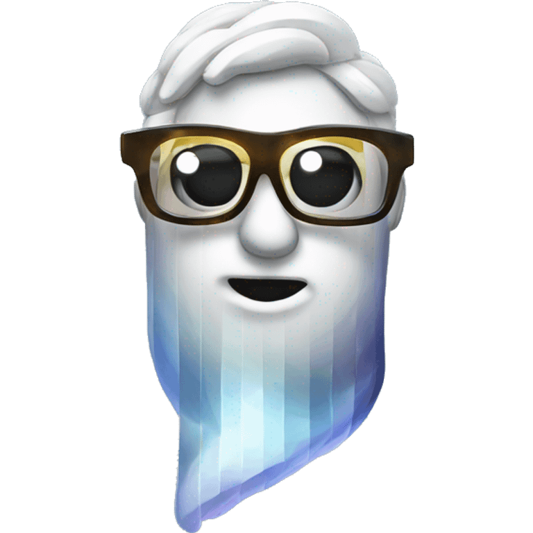 Herring with a pixelated cool glasses emoji