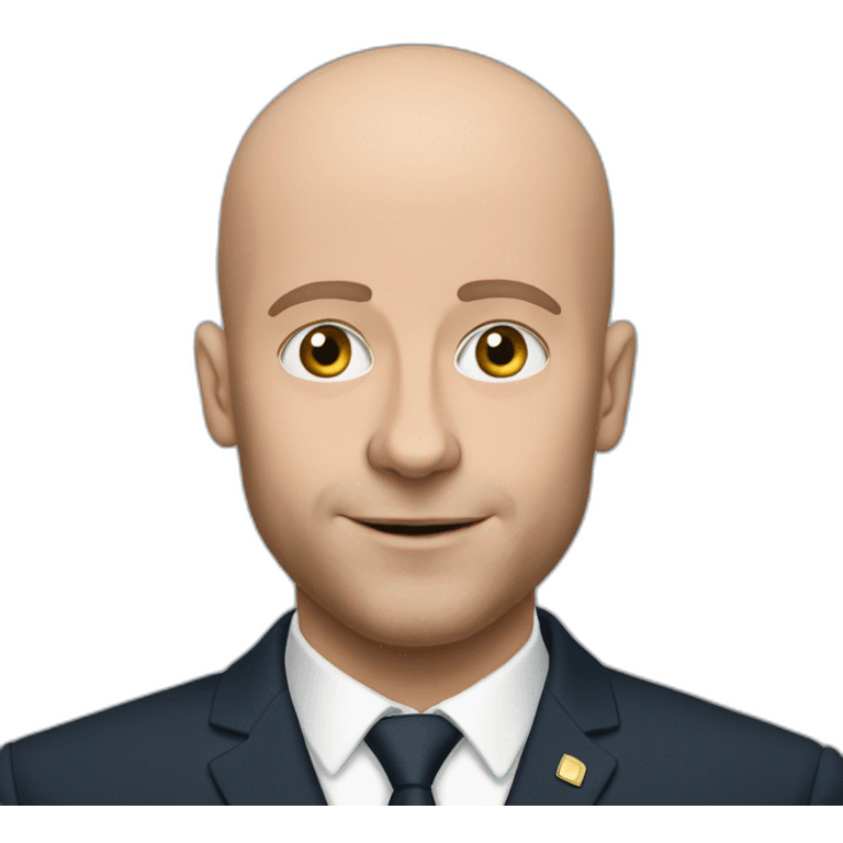 Bald Macron emoji