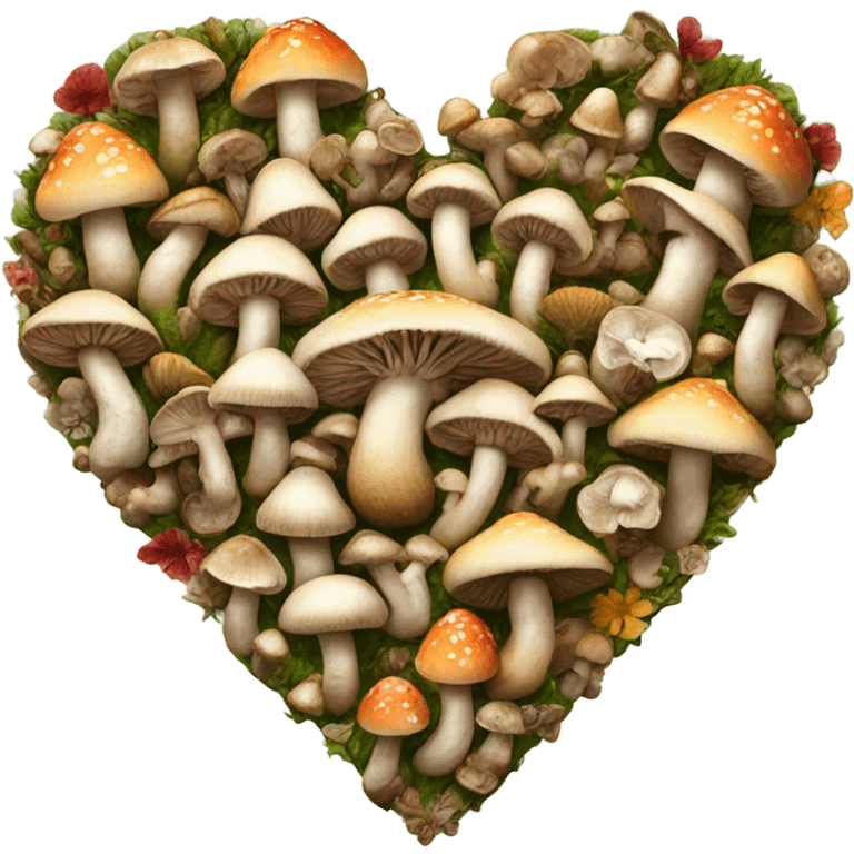 Mushroom heart emoji