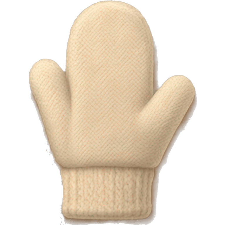 Beige mittens emoji