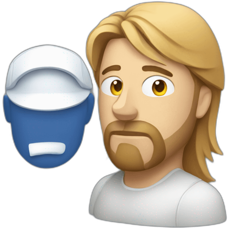 Man looking sadly at jira emoji