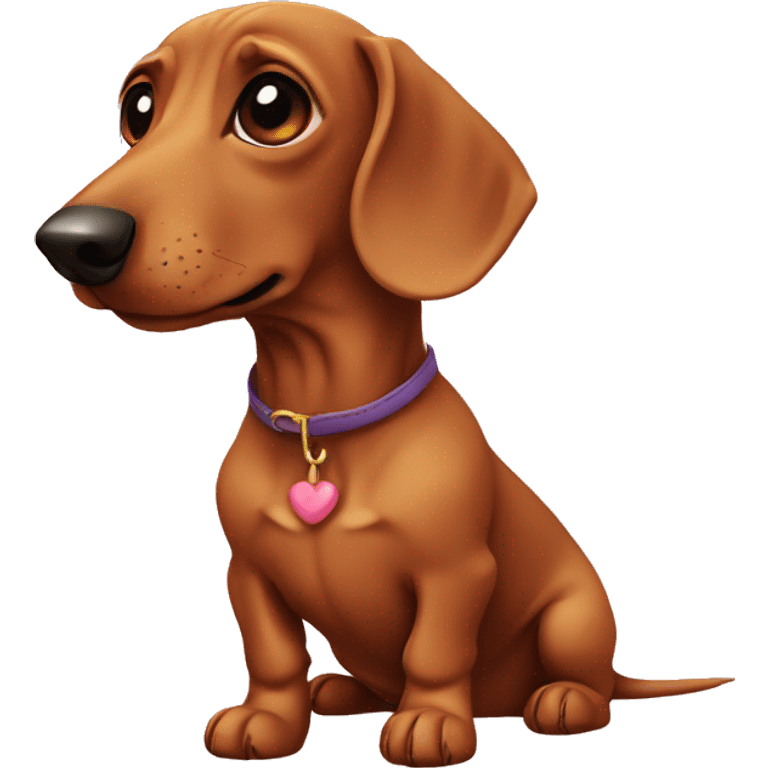 Dachshund love emoji